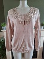 Nougat London beige vest cardigan 4 L 42, Kleding | Dames, Verzenden, Beige, Maat 42/44 (L), Zo goed als nieuw