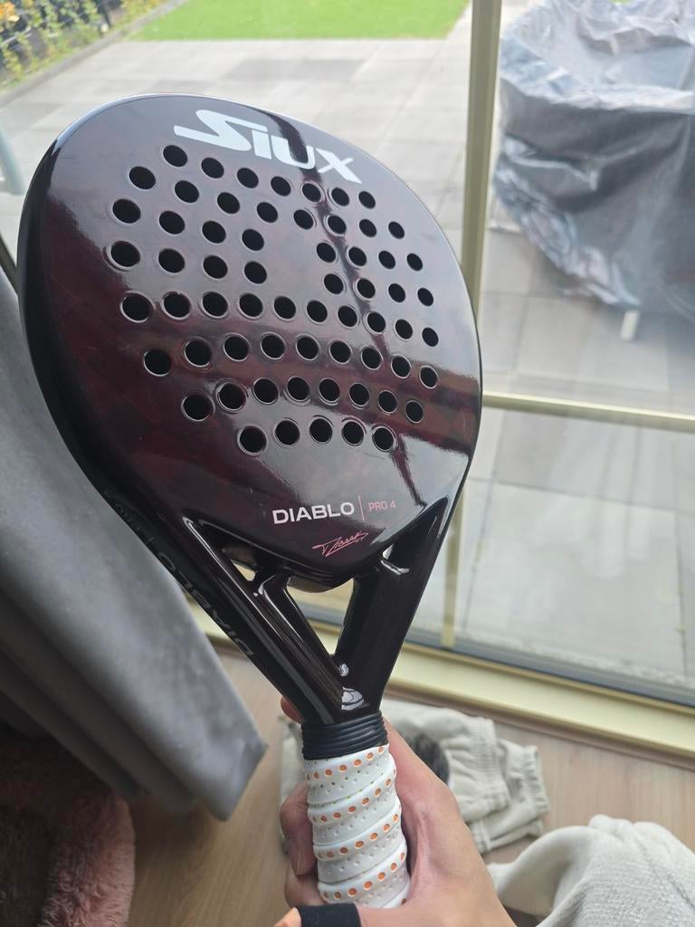 Siux Diablo Pro 4 padelracket zgan, Sport en Fitness, Padel, Ophalen of Verzenden, Zo goed als nieuw