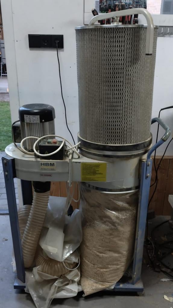 HBM Afzuigmachine - Krachtige Stofafzuiger voor Werkplaats, Ophalen