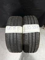 2x 185/55R15 Continental PremiumContact 5 Zomerbanden, Gebruikt, 15 inch, Zandzuigerstraat 36, Qbanden@gmail.com
