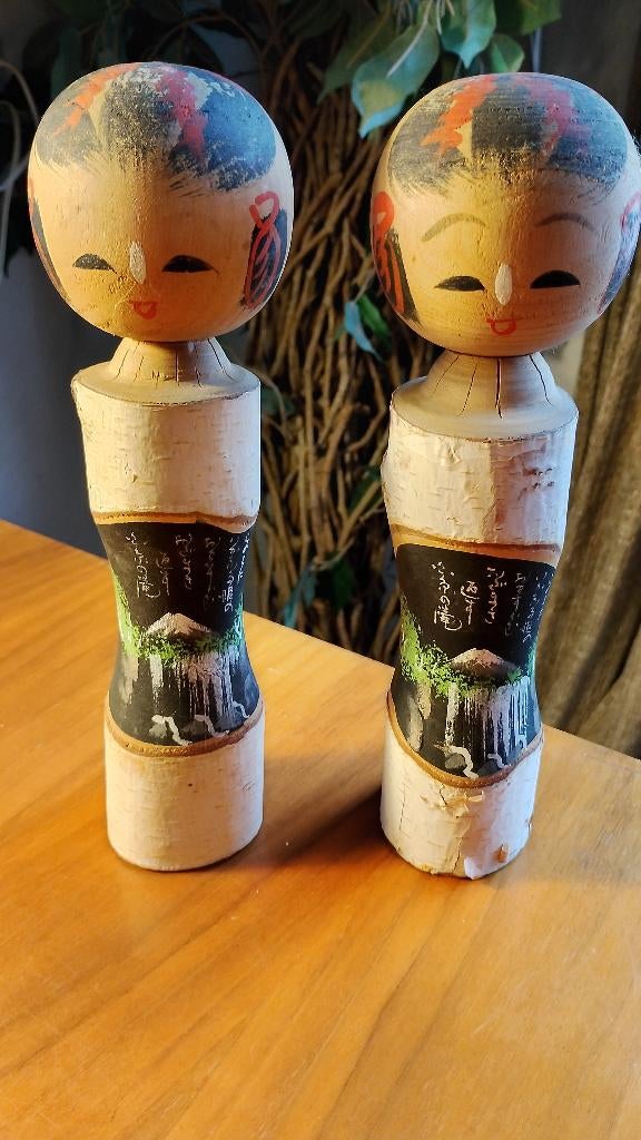 Traditionele Japanse Kokeshi poppen regio Tohoku, Ophalen of Verzenden