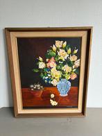 Schilderij vaas met bloemen, Ophalen of Verzenden