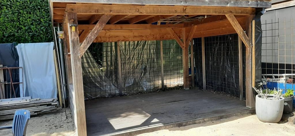 Te koop aangeboden: overkapping met vlonder., Ophalen, Veranda