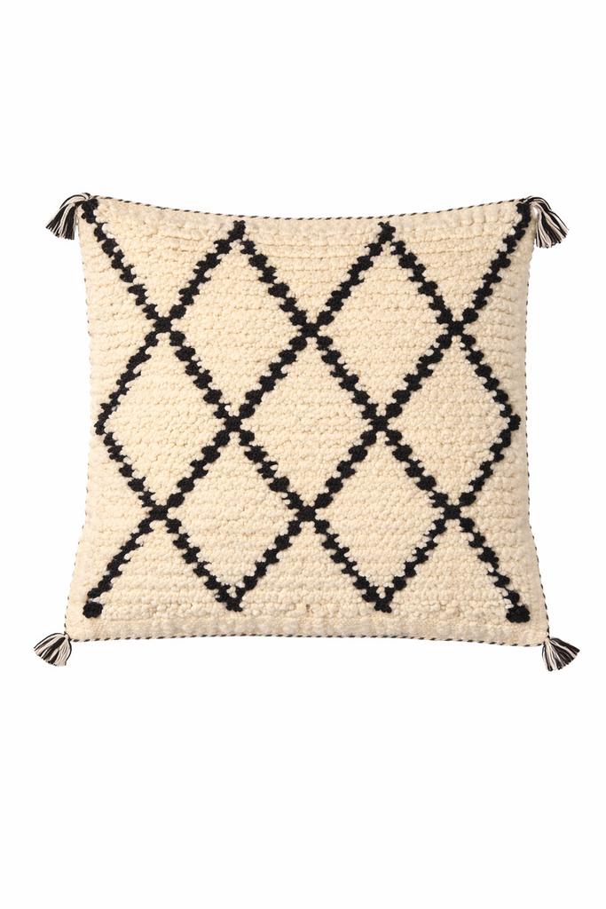Set van 3 Marokkaanse kussens, Ophalen of Verzenden, Gebruikt, Beige, Vierkant