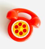 Retro rammelaar telefoon rood/geel, Verzenden, Gebruikt