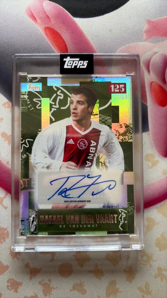 Topps ajax 125 rafael van der vaart autograph /99, Verzamelen, Ophalen of Verzenden, Nieuw, Ajax, Poster, Plaatje of Sticker