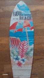Houten decoratie beach-borden, Ophalen, Zo goed als nieuw