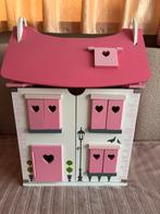Poppenhuis met meubels en poppetjes, Ophalen of Verzenden, Zo goed als nieuw, Poppenhuis