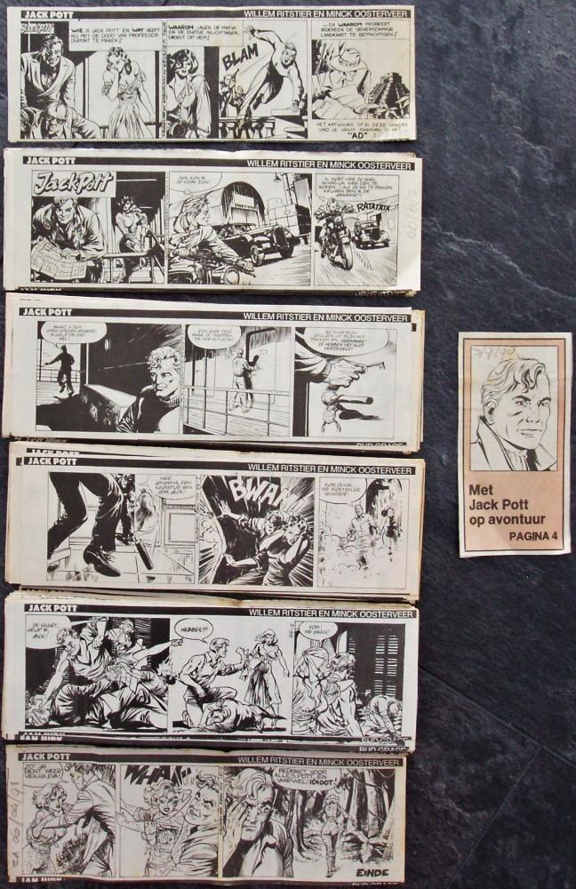 Jack Pott Compleet - AD - Minck oosterveer - Willem Ritstier, Verzamelen, Stripfiguren, Zo goed als nieuw, Overige typen, Kuifje