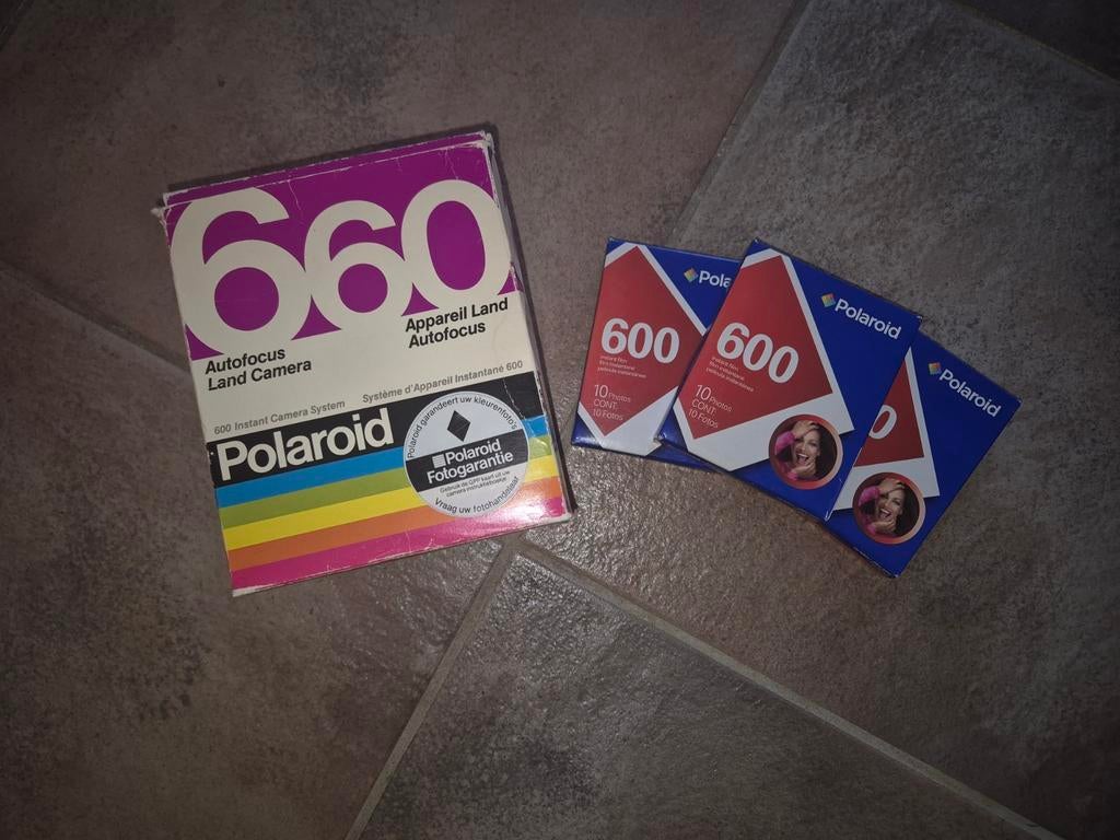 Polaroid 660 Autofocus Land Camera met film, Audio, Tv en Foto, Fotocamera's Analoog, Ophalen of Verzenden
