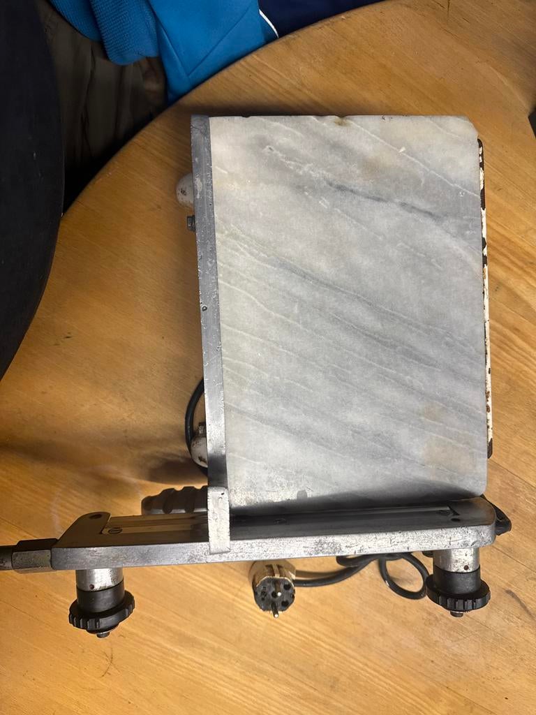 Vintage Unika kaassnijmachine met marmeren plaat, Antiek en Kunst, Ophalen