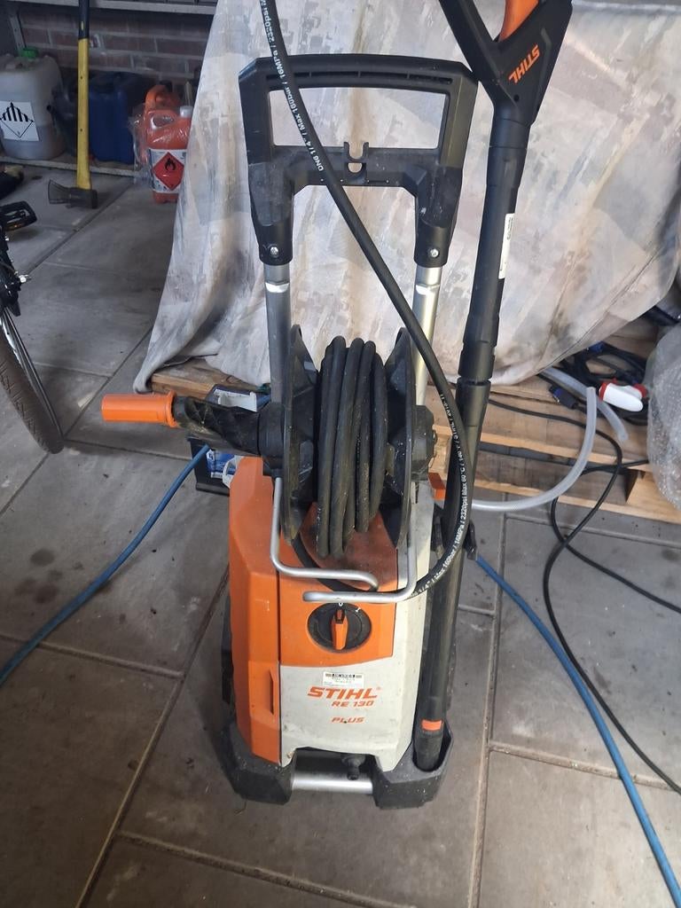 Stihl RE 130 Plus hogedrukreiniger, Stihl, Gebruikt, Ophalen of Verzenden, Met regelbare waterdruk