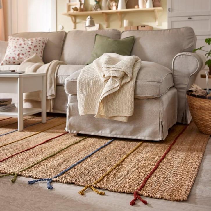 Nieuw IKEA Raklev handgeweven tapijt kleed 170x240 - Jute, Huis en Inrichting, Stoffering | Tapijten en Kleden, Nieuw, 150 tot 200 cm