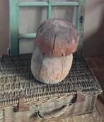 Superleuke oude massief houten paddenstoel, Antiek en Kunst, Ophalen of Verzenden