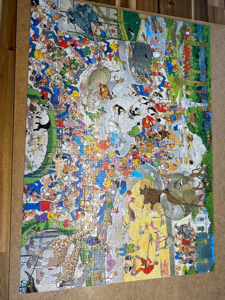 De dierentuin Artis. 1000 stukjes Van Jan van Haasteren, Ophalen, 500 t/m 1500 stukjes, Zo goed als nieuw, Legpuzzel