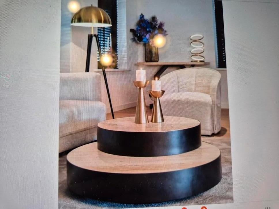 Richmond showmodellen ronde tafel Avalon  2 laagste 100 cm, Ophalen of Verzenden, Nieuw, Rond, Minder dan 55 cm