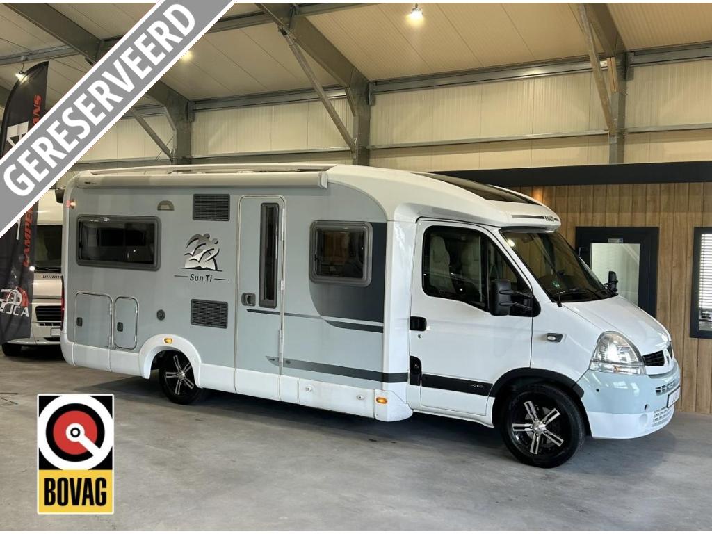 Knaus Sun-Ti 650MF 68.000KM Org. NL/NAP Renault 145PK 2008, Caravans en Kamperen, Campers, Koelkast, Ringverwarming, Bedrijf, 6 tot 7 meter