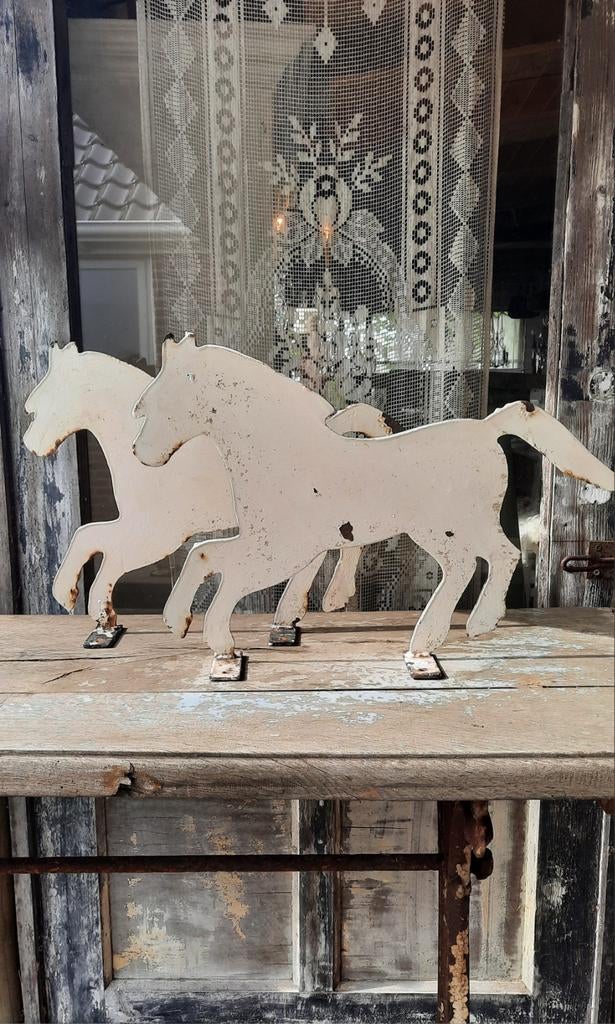 IJzeren paarden (nuzzelspul), Antiek en Kunst, Curiosa en Brocante, Ophalen of Verzenden