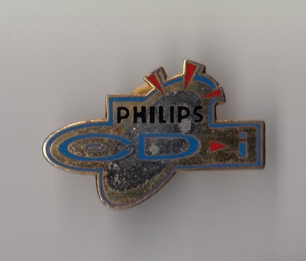 Philips CD-I CDI emaille pin, Verzamelen, Gebruikt, Niet vindbaar, Niet vindbaar, Speldje of Pin