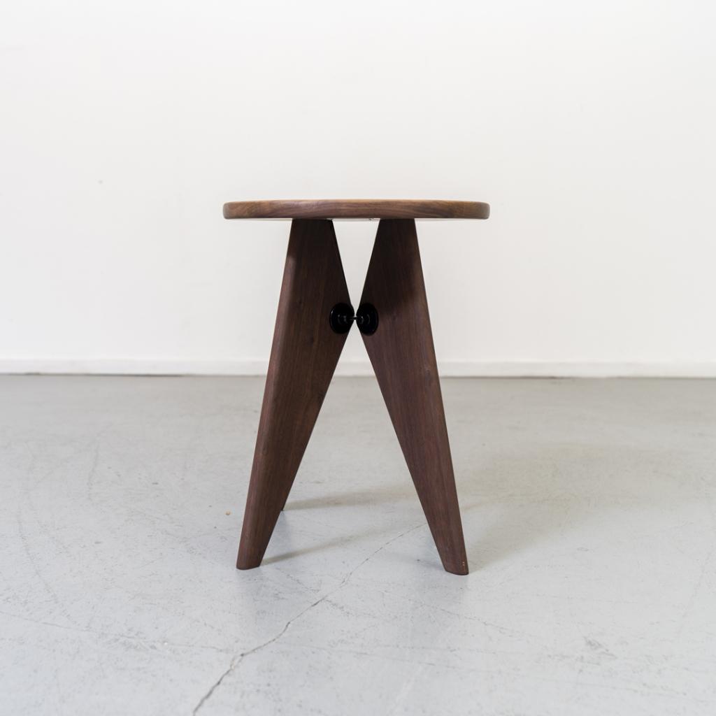 3x Vitra Jean Prouve Tabouret Bois Kruk Eiken, Niet ingevuld, Niet ingevuld, Ophalen of Verzenden, Zo goed als nieuw