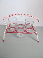 Vrolijk gekleurd retro vintage glazenhouder glazenrek, Ophalen of Verzenden, Overige typen