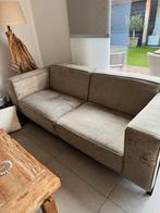 Comfortabele 2-zits bank met stoffen bekleding, Ophalen, Gebruikt, Tweepersoons, 75 tot 100 cm