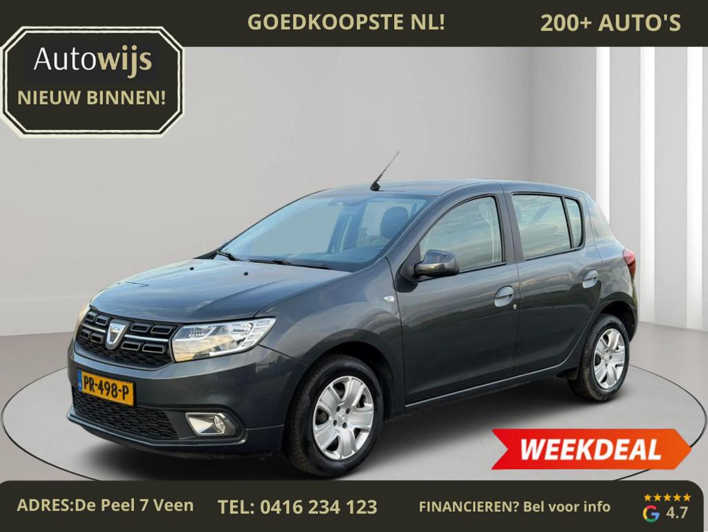 Dacia Sandero 0.9 TCe Laureate|AUTOMAAT|NAVI|AIRCO|5-DEU, Auto's, Dacia, 898 cc, Stof, 525 kg, Origineel Nederlands
