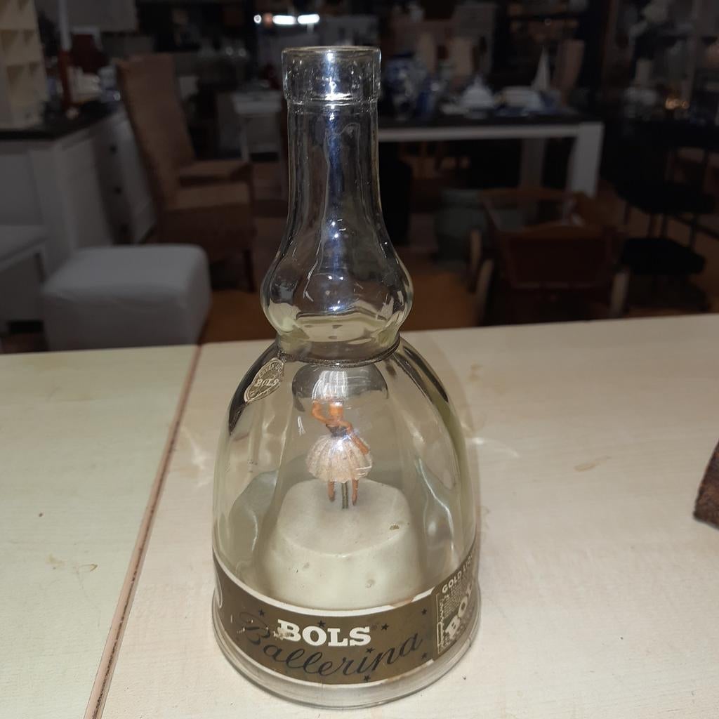 Vintage Bols Ballerina Gold Liqueur Fles, Verzamelen, Merken en Reclamevoorwerpen, Gebruikt, Ophalen of Verzenden