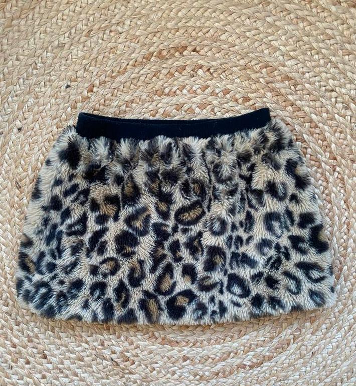 Zacht fluffy panter rokje maat 116, Kinderen en Baby's, Kinderkleding | Maat 116, Ophalen of Verzenden, Zo goed als nieuw, Meisje