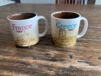 2x Starbucks kopjes France en Greece, Nieuw, Ophalen of Verzenden, Overige stijlen, Kop(pen) en/of Schotel(s)