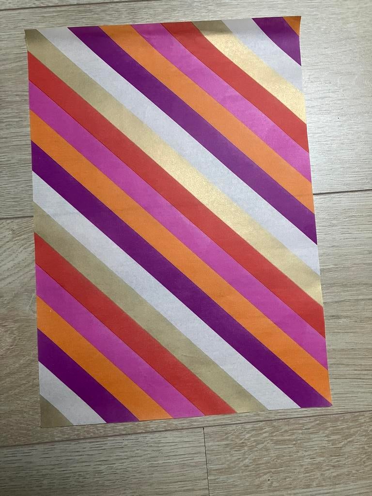 10 vellen vloeipapier rood roze goud oranje paars, Ophalen of Verzenden, Nieuw