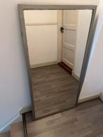 Spiegel met grijze lijst, 140x70 cm, Ophalen, Gebruikt, 100 tot 150 cm, Rechthoekig