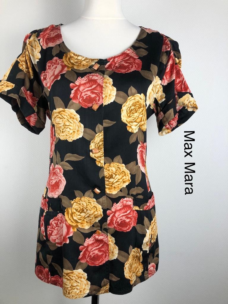 Max Mara Jurk  (mt: 40) HR/7733, Maat 38/40 (M), Blauw, Max Mara, Max Mara