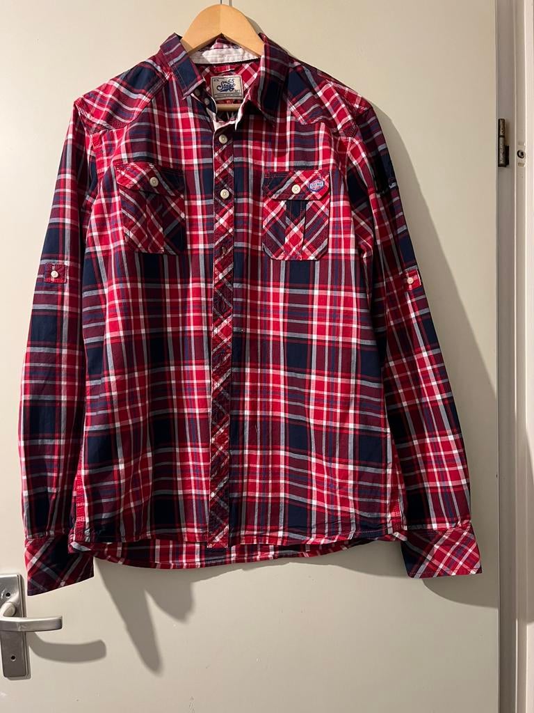 Overhemd xl, Kleding | Heren, Overhemden, Ophalen of Verzenden, Nieuw, Rood, Halswijdte 43/44 (XL)