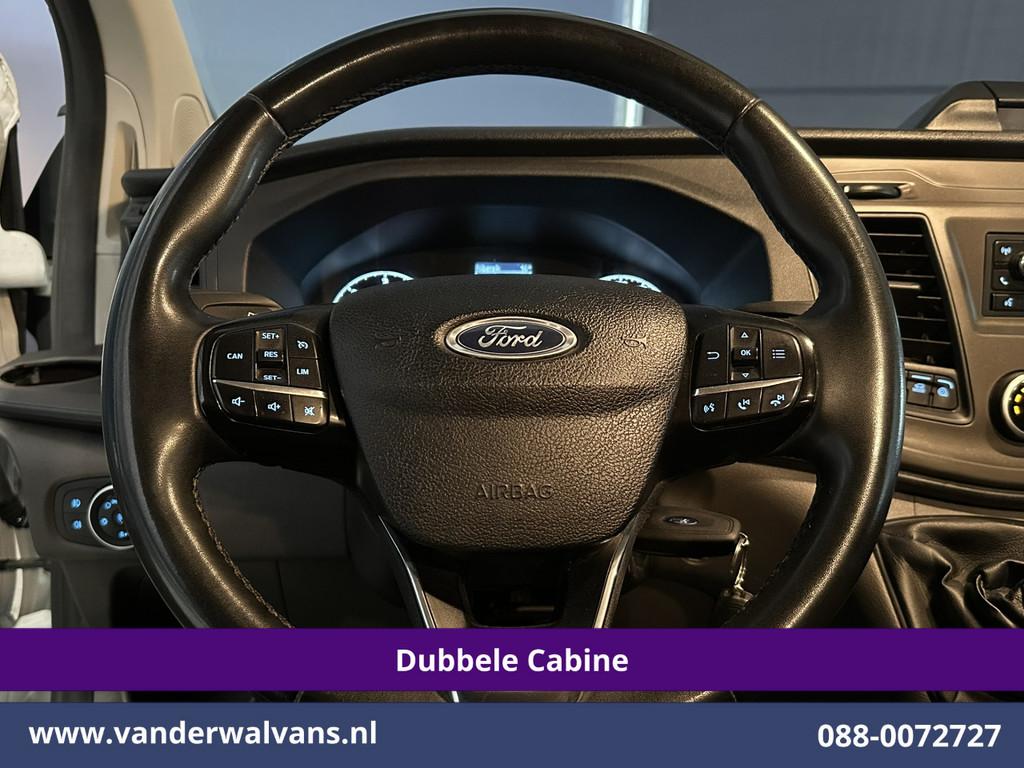 Ford Transit Custom 2.0 TDCI 131pk L2H1 Dubbele Cabine Euro6, Auto's, Bestelauto's, Voorwielaandrijving, 4 cilinders, Bedrijf