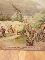 Prachtige oude schoolplaat den bosch geleefde staat 105x80cm, Ophalen of Verzenden