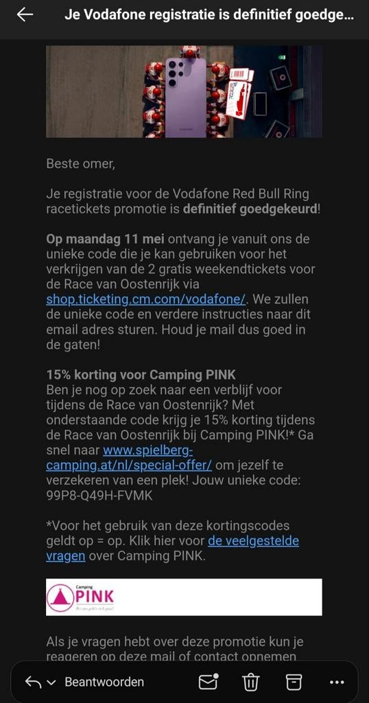 Red Bull Ring racetickets Oostenrijk, Tickets en Kaartjes, Twee personen