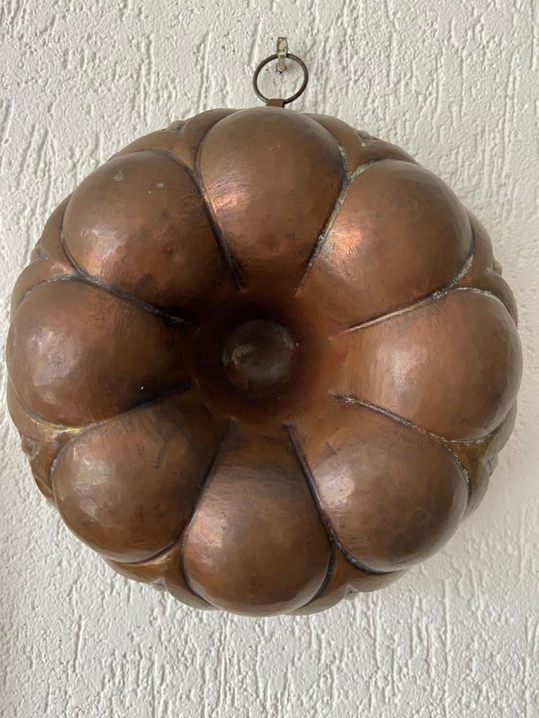 Antieke koperen tulband vorm, Antiek en Kunst, Antiek | Keukenbenodigdheden, Ophalen of Verzenden
