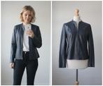 Kyra & Ko - faux leren jasje / blauw / maat 40, Maat 38/40 (M), Zo goed als nieuw, Kyra & Ko, Verzenden