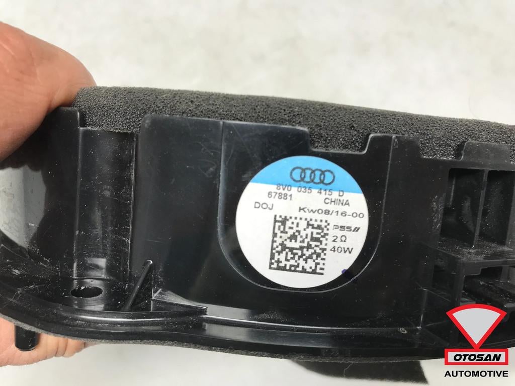 Audi A3 8V Speaker Voor 8V0035415D, Gebruikt, AUDI AG, Auto-Union-Strasse 1
85045  Ingolstadt, DE, Kundenbetreuung@audi.de