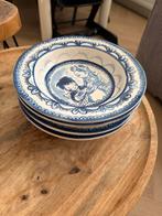 4 Delfts Blond pasta borden, Ophalen, Blond Amsterdam, Zo goed als nieuw, Bord(en)