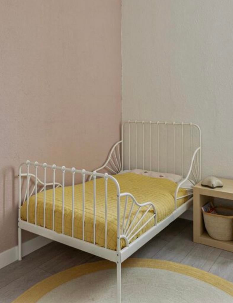 Meegroeibed Ikea, Kinderen en Baby's, Kinderkamer | Bedden, Ophalen, 70 tot 85 cm, Zo goed als nieuw, Lattenbodem