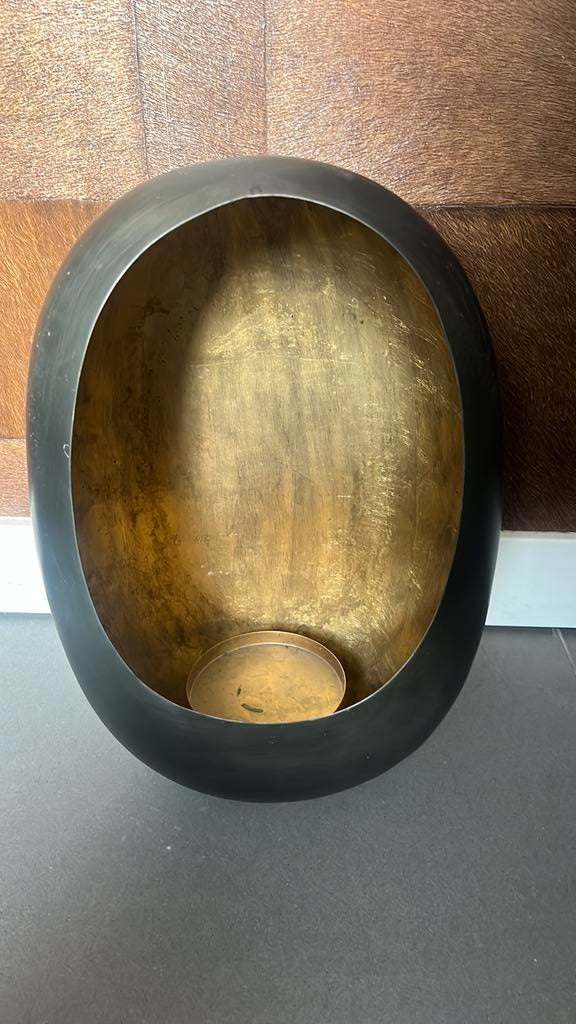 Richmond egg kandelaar groot, Ophalen, Gebruikt, Metaal of Aluminium