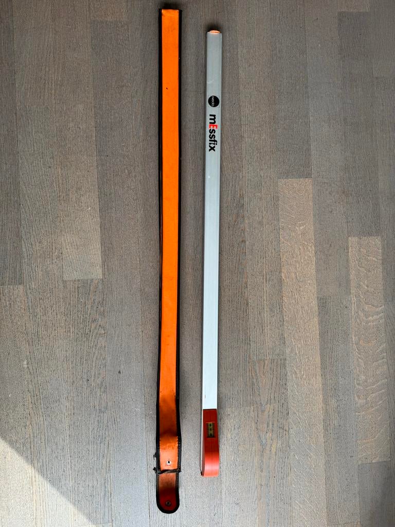 Nedo mEssfix meetlat 5m, Doe-het-zelf en Verbouw, Meetapparatuur, Gebruikt, Afstand, Nedo, Ophalen of Verzenden