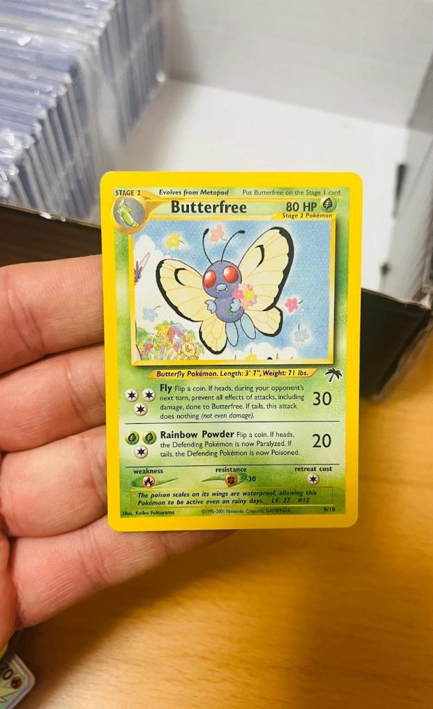 Butterfree 9/18 Southern Islands Pokemon, Verzenden, Zo goed als nieuw, Losse kaart, Foil