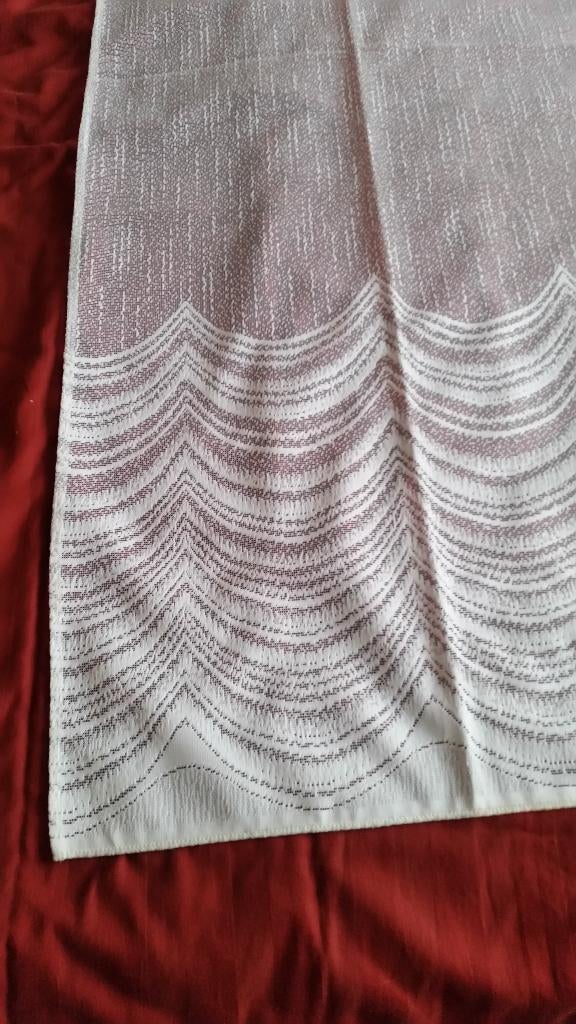 1 stuk vitrage J, 100 tot 150 cm, Wit, Nieuw, Ophalen of Verzenden