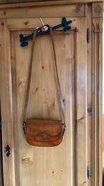 Leren schoudertas - Danielle Arts, Ophalen of Verzenden, Gebruikt, Bruin, Schoudertasje