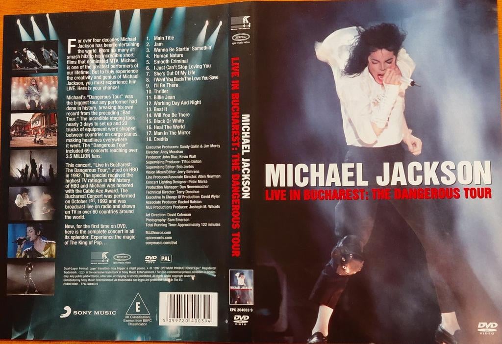 Michael Jackson - Live in Boekarest: The Dangerous Tour DVD, Ophalen of Verzenden