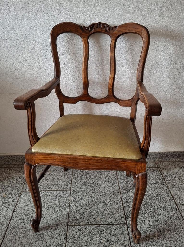 houten stoel / fauteuil in Louis XV-stijl - rococo stoel, Ophalen