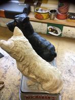 Vintage Black & White Whisky beeld met honden, Ophalen of Verzenden, Zo goed als nieuw, Reclamebord